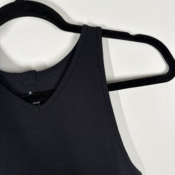 FP Movement Women XL Black Ribbed Athleisure All Star Logo Tank Top NWOT - Picture 7 of 12
